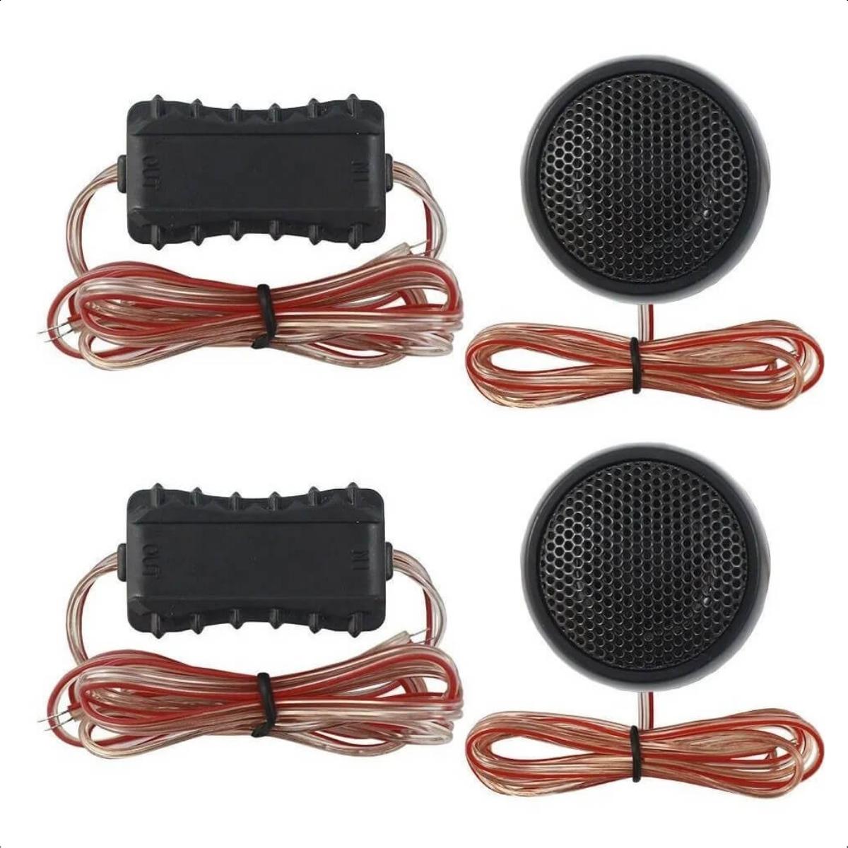 Alto Falante para Som Automotivo Kit Duas Vias 6 CM6.2 130 RMS 4 Ohms Tweeter de Neodímio Hurricane