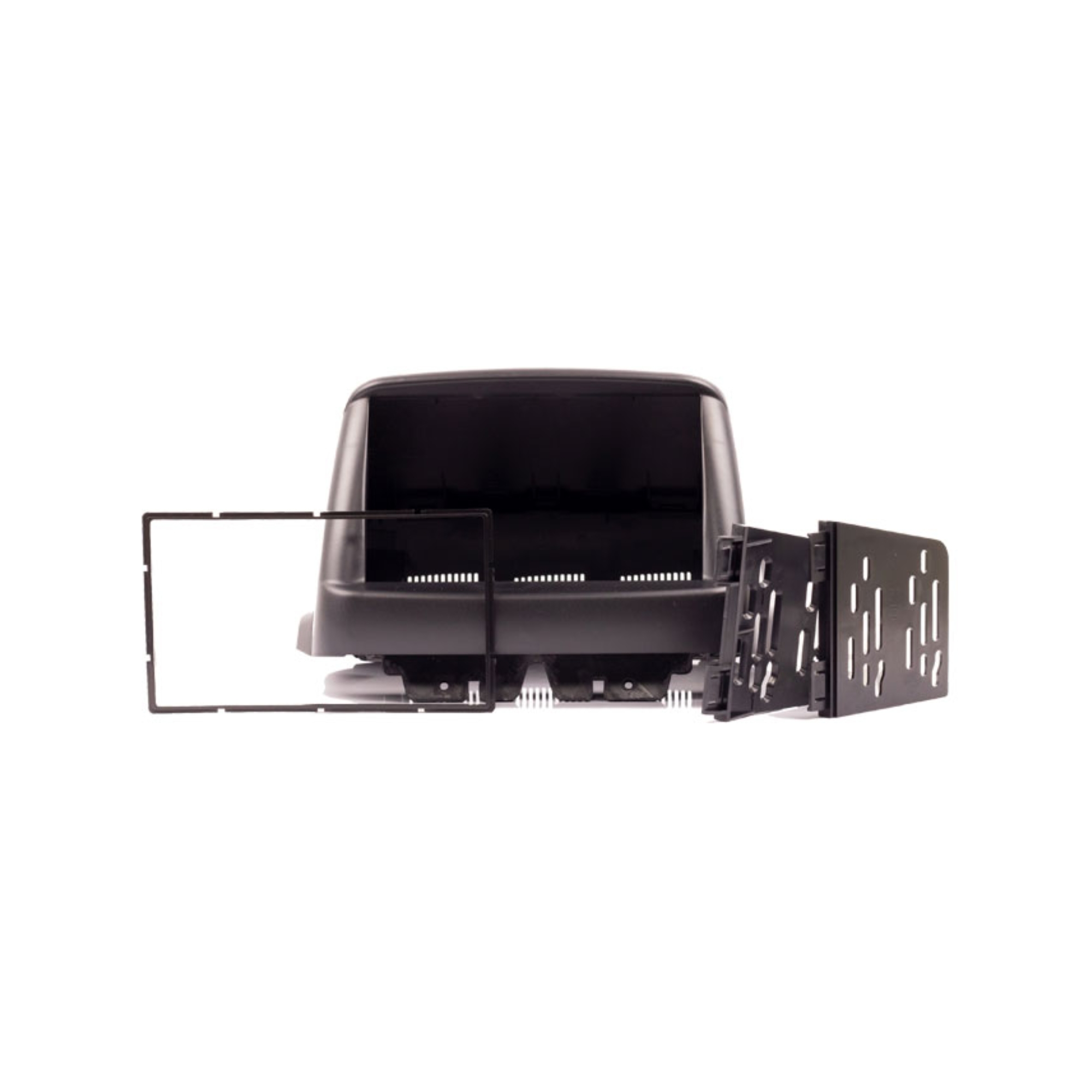 Moldura 2 Din Doblo 2002 Até 2021 Padrão Japonês / Chinês Preto Expex - EPX 489
