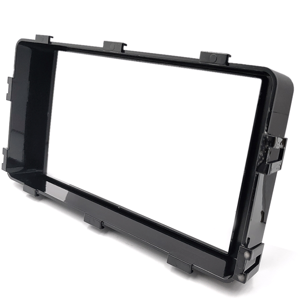 Moldura 2 Din Black Piano L200 Triton 2015 até 2021 Com Suporte Lateral Expex -  EPX 490