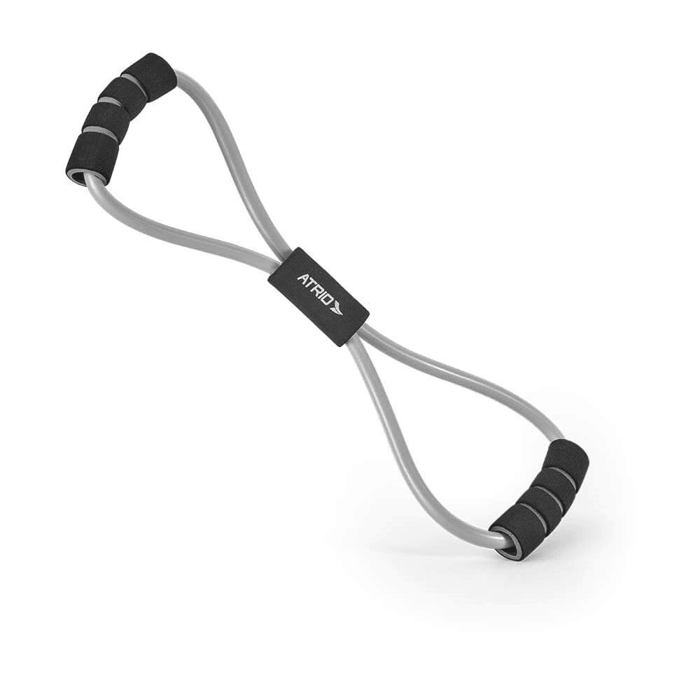 Extensor Toning Tube Fitness em Formato de 8 Fitness Cinza/ Preto Atrio - ES222