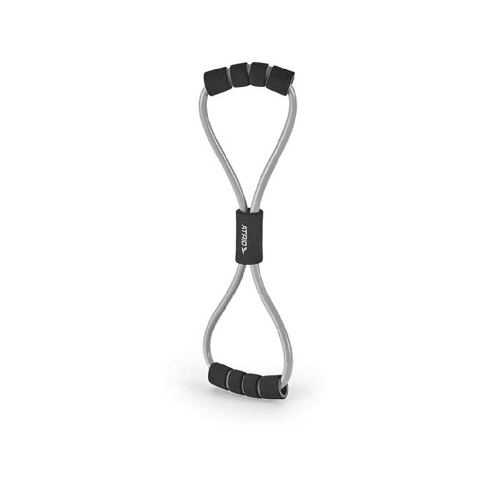Extensor Toning Tube Fitness em Formato de 8 Fitness Cinza/ Preto Atrio - ES222