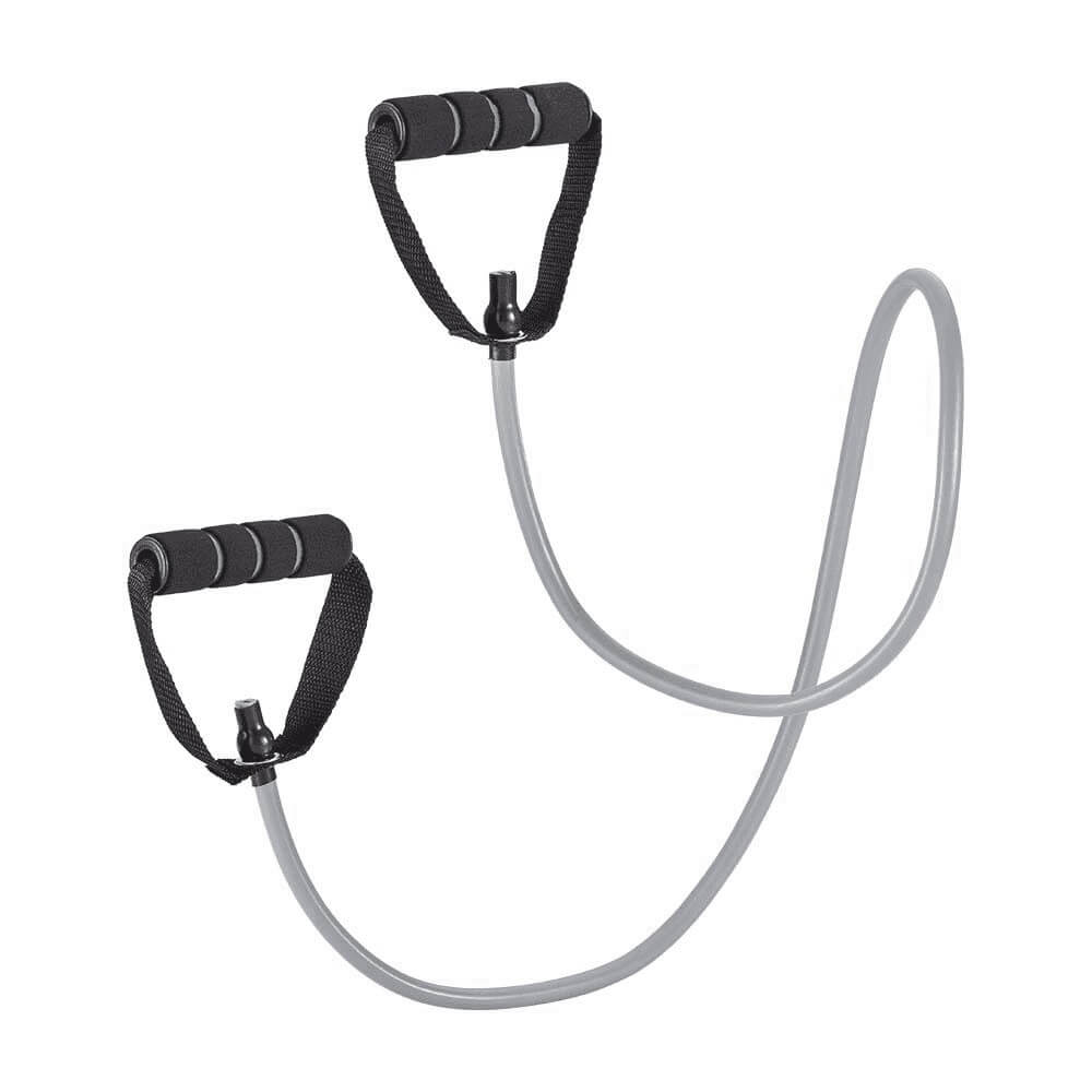 Extensor Elástico Toning Tube com Alca Fitness Cinza/Preto Atrio - ES223