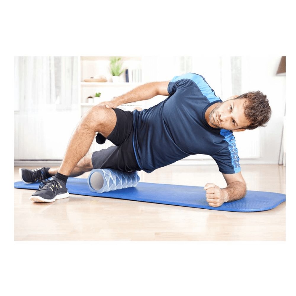 Rolo de Exercício Yoga Premium 14x33cm Azul Atrio - ES228