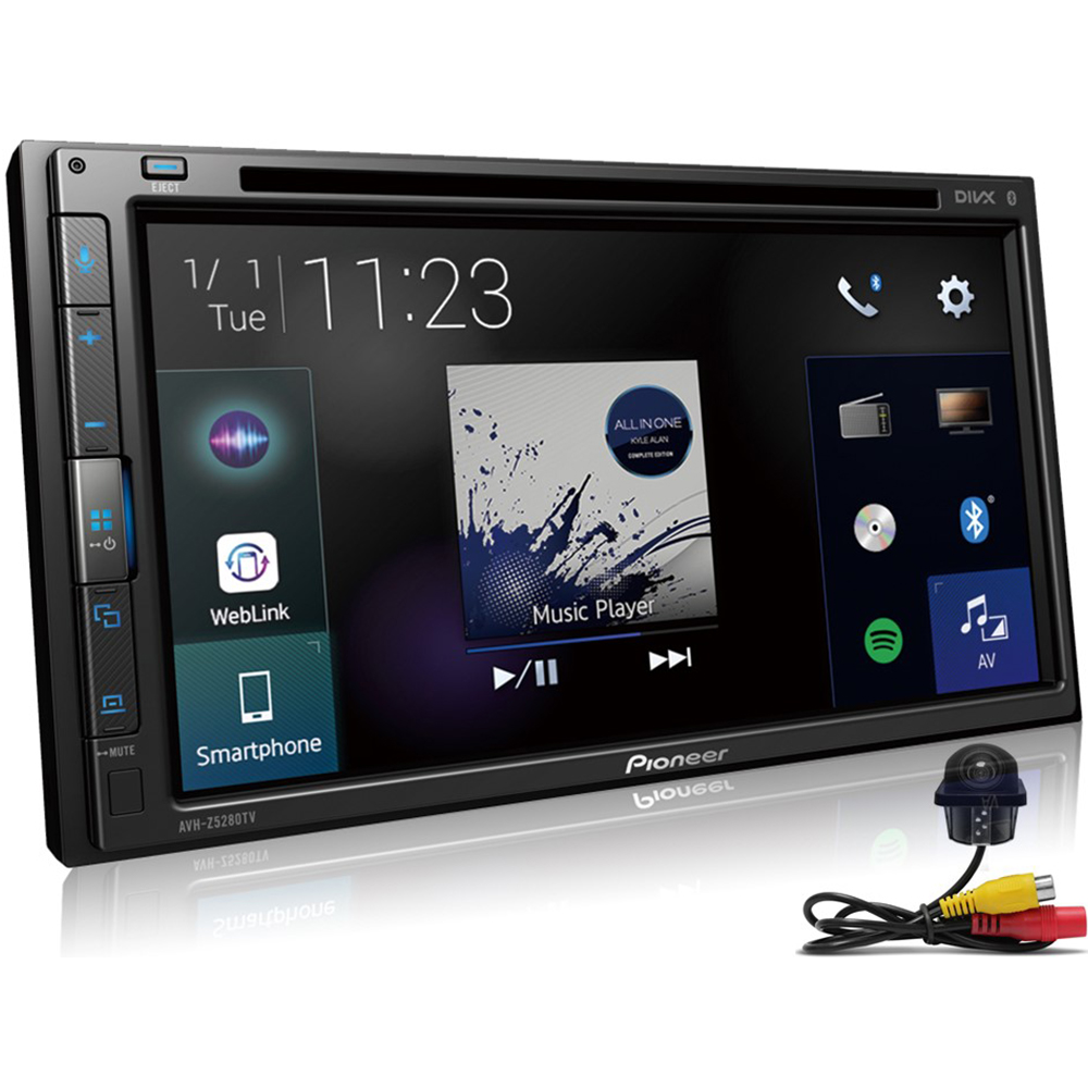 COMP Kit Central Multimídia AVH-Z5280TV Pioneer 6,8 Pol BT DVD Touch Weblink Android Iphone Tv + Câmera de ré tartaruga