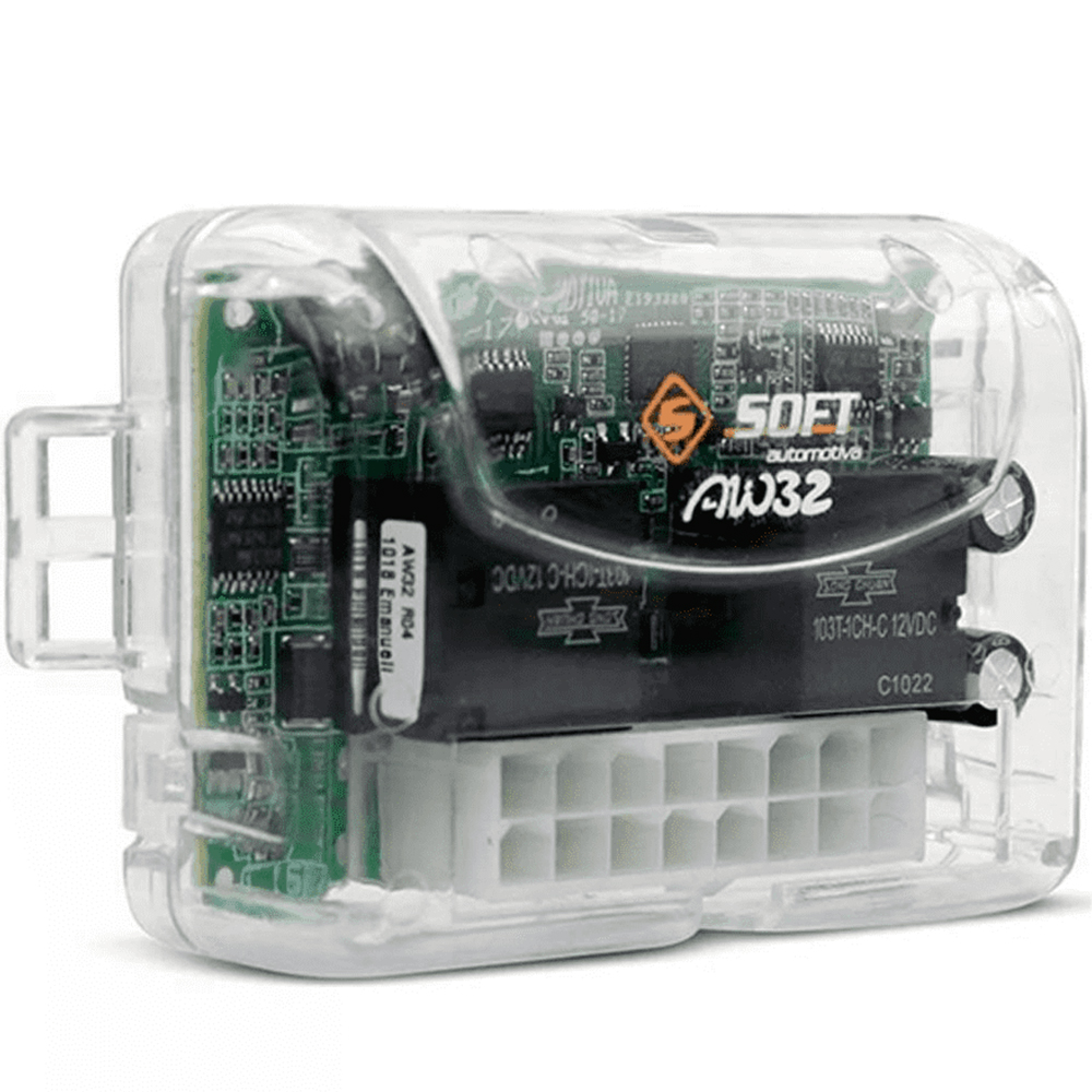 COMP Kit 6 Módulos de Vidro Elétrico Soft Aw 32 Universal 2 Portas Antiesmagamento