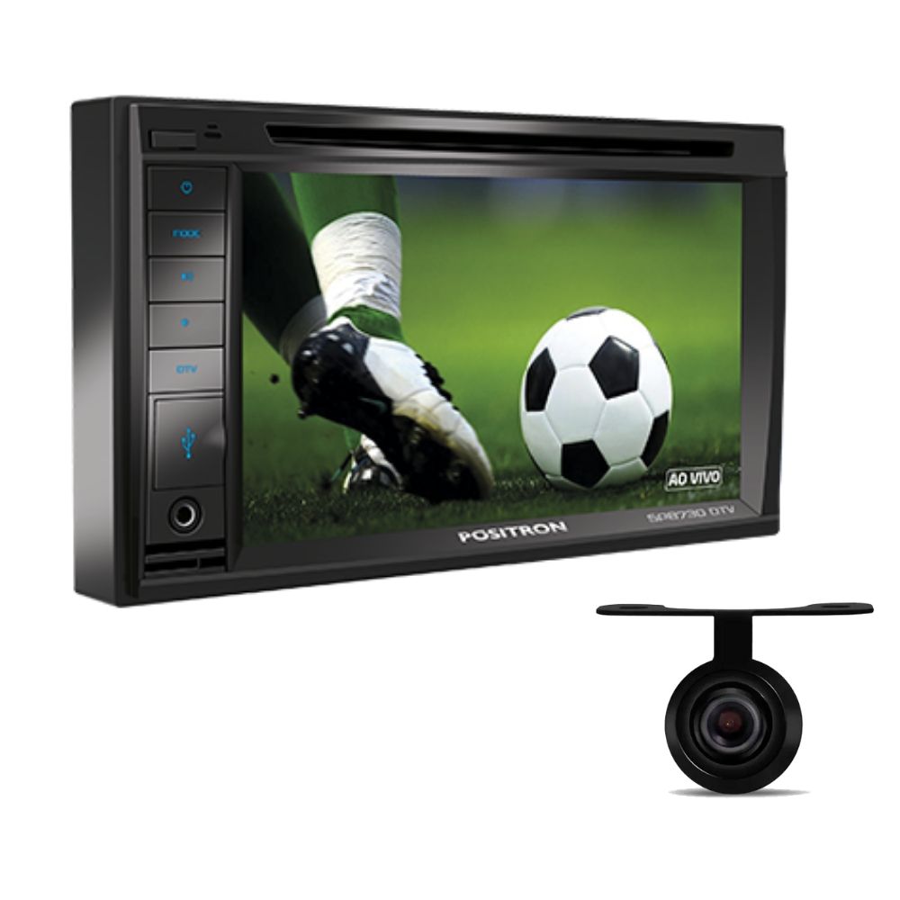 COMP Kit Central Multimidia PST SP8730DTV Positron + Câmera de ré