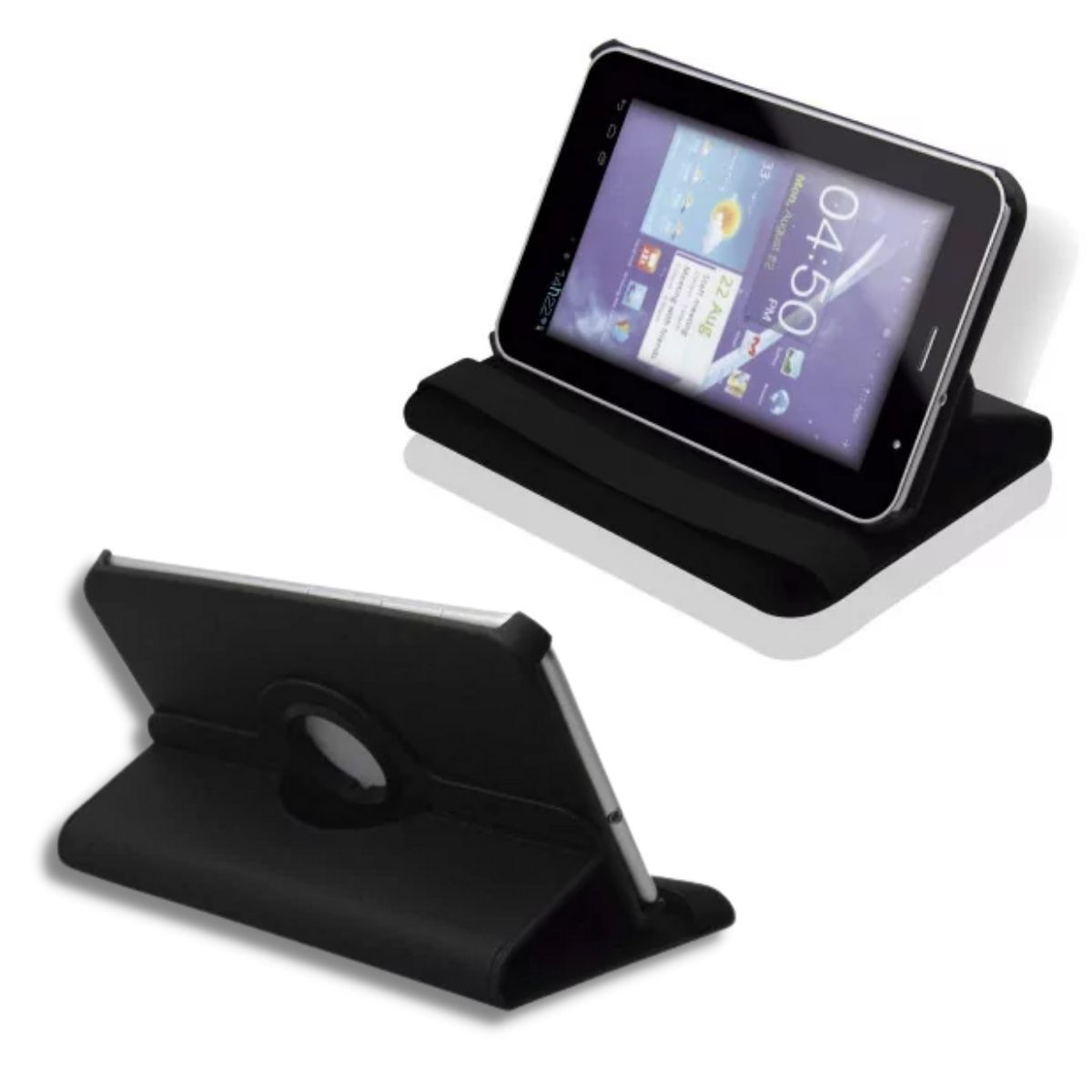 Case e Suporte para Tablet até 7pol Giratória Dupla Proteção Contra Quedas Preto BO189 Multilaser