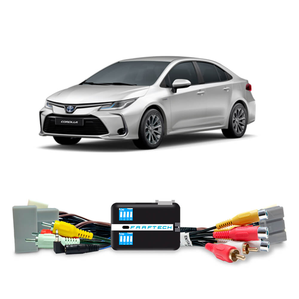 Interface de Vídeo Toyota Corolla /Hilux / Sw4 / Rav4 2020 Faaftech - FT-VF-TY5 -  2 Entradas AV