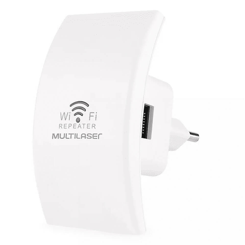 COMP Kit com 5 Repetidores Mini Wireless Multilaser 300Mbps Bivolt Branco RE055