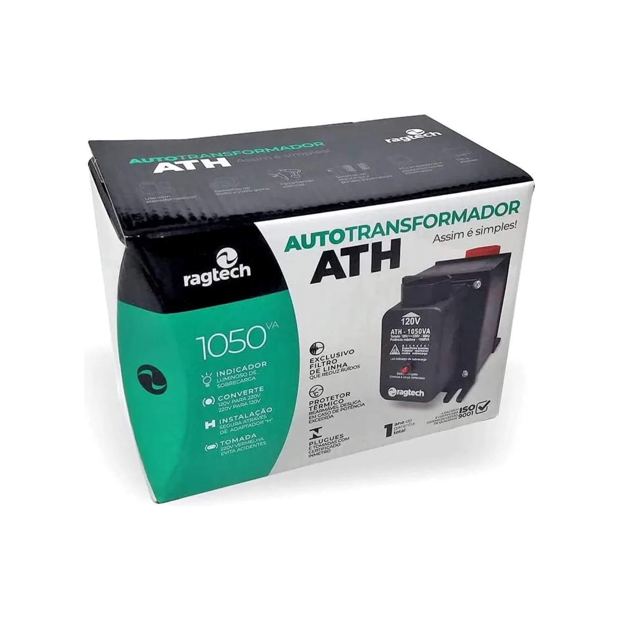 Auto Transformador de Voltagem 1050VA 50-60HZ Bivolt 20ATH4473 - Ragtech