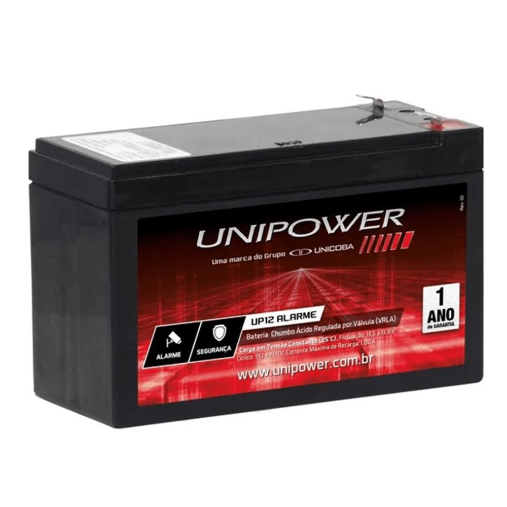 Kit com 2 Baterias UNIPOWER 12V ALARME