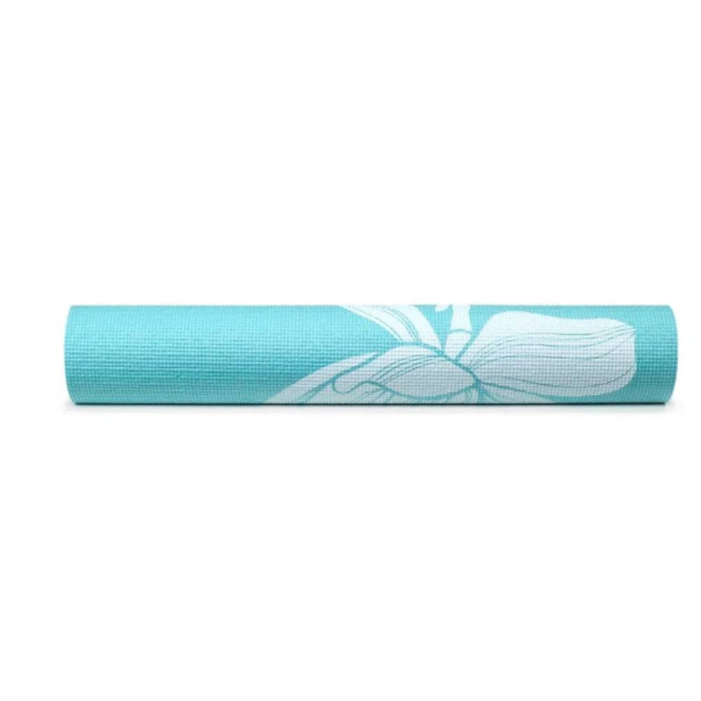 Tapete de Yoga Premium com Estampa de Floral Azul Atrio - ES218