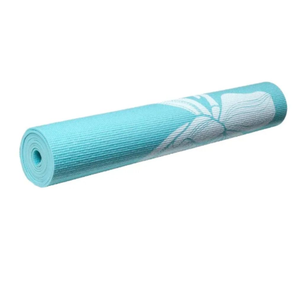 Tapete de Yoga Premium com Estampa de Floral Azul Atrio - ES218