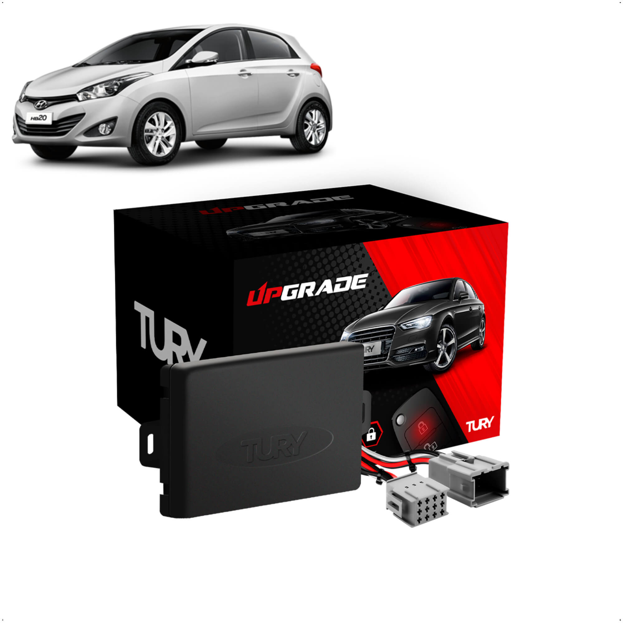 Modulo de Vidro Elétrico HB20 2020 4P Completo Tury - PRO 4.47 CW