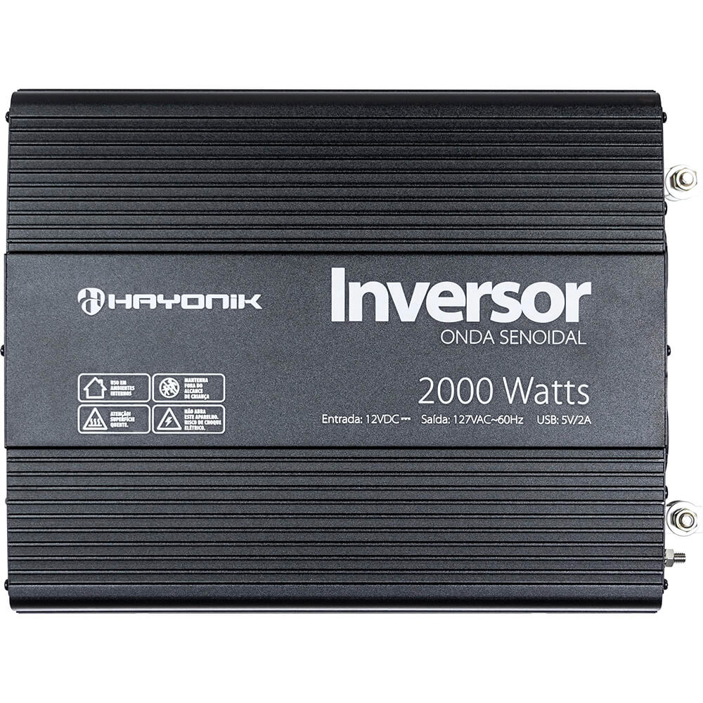 Inversor de Onda Senoidal 2000W 12Vdc 127V PW21-2 Off Grid PW21-2 Hayonik 67215