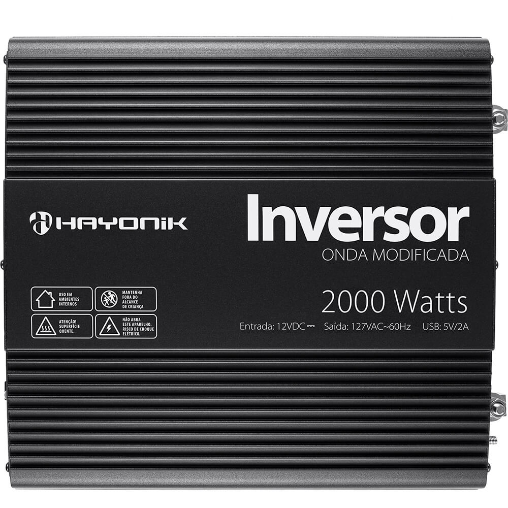 Inversor de Onda Modificada 2000W 12Vdc/127V PW11-4 Off Grid Hayonik 67212