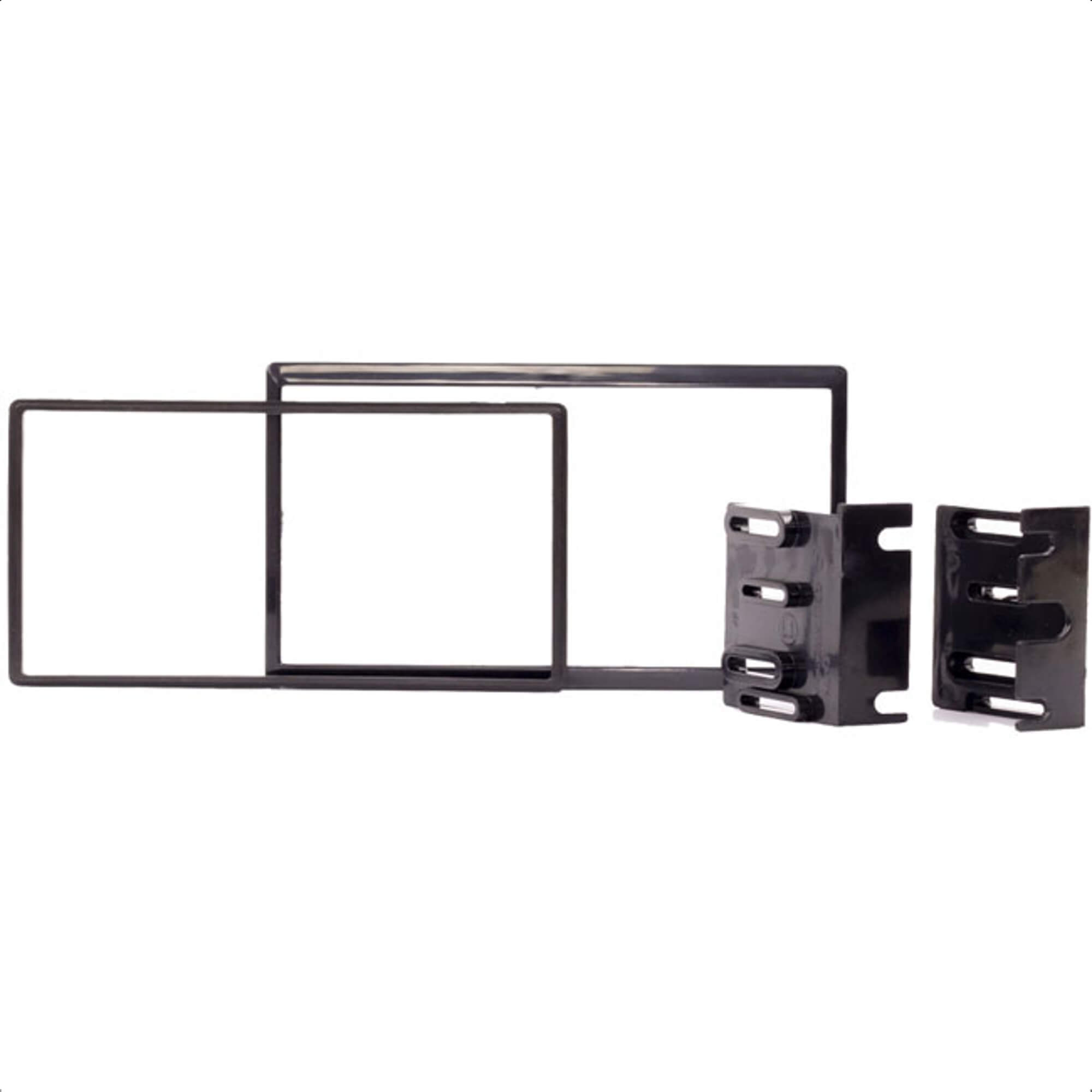 Moldura 2 Din Preto Duster Oroch 2015-2021 JP/CH Acompanha Suporte Lateral Expex - EPX 524