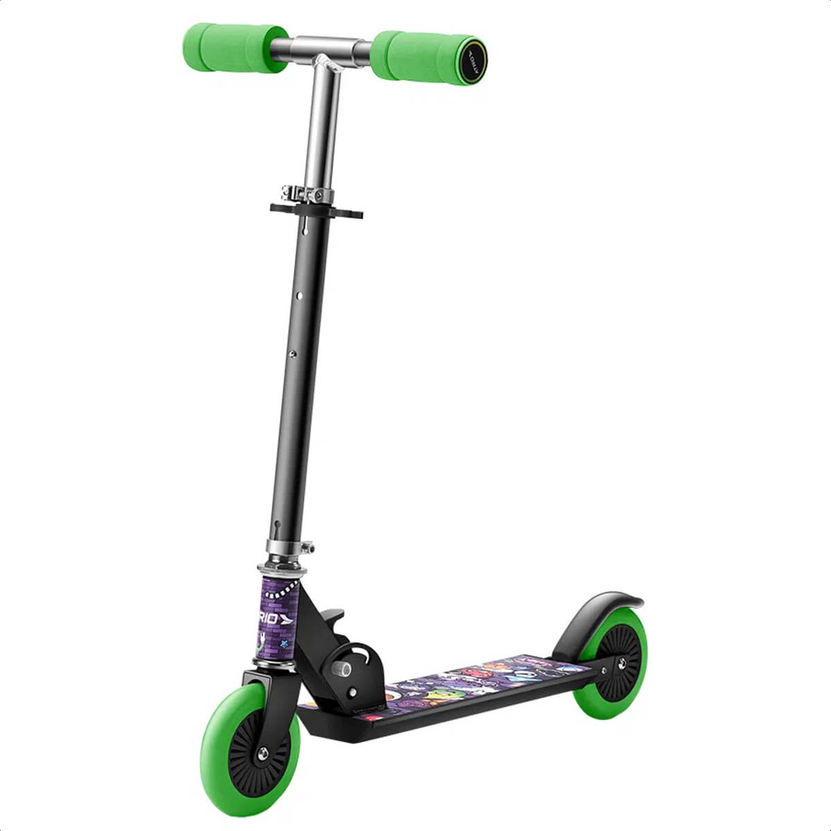 Patinete Infantil Atrio Masculino 2 rodas Monster Preto Guidão Ajustável -  ES271 Multilaser