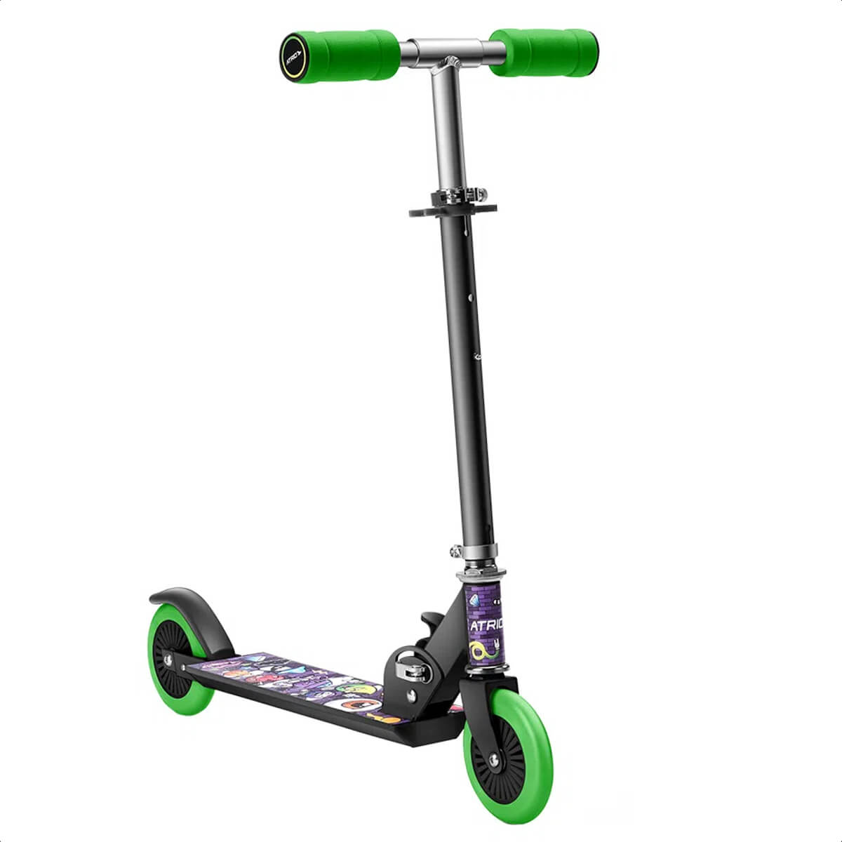 Patinete Infantil Atrio Masculino 2 rodas Monster Preto Guidão Ajustável -  ES271 Multilaser