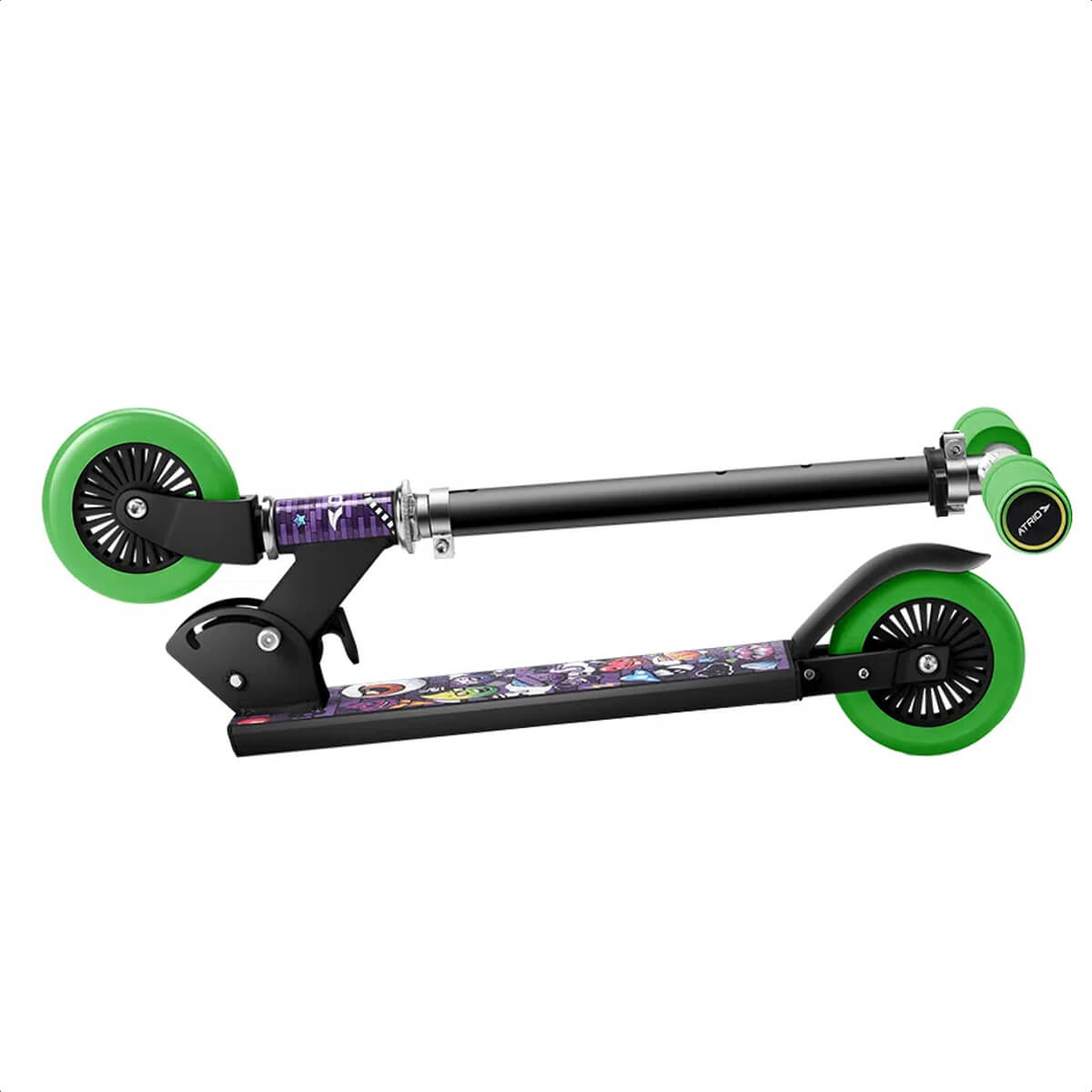 Patinete Infantil Atrio Masculino 2 rodas Monster Preto Guidão Ajustável -  ES271 Multilaser