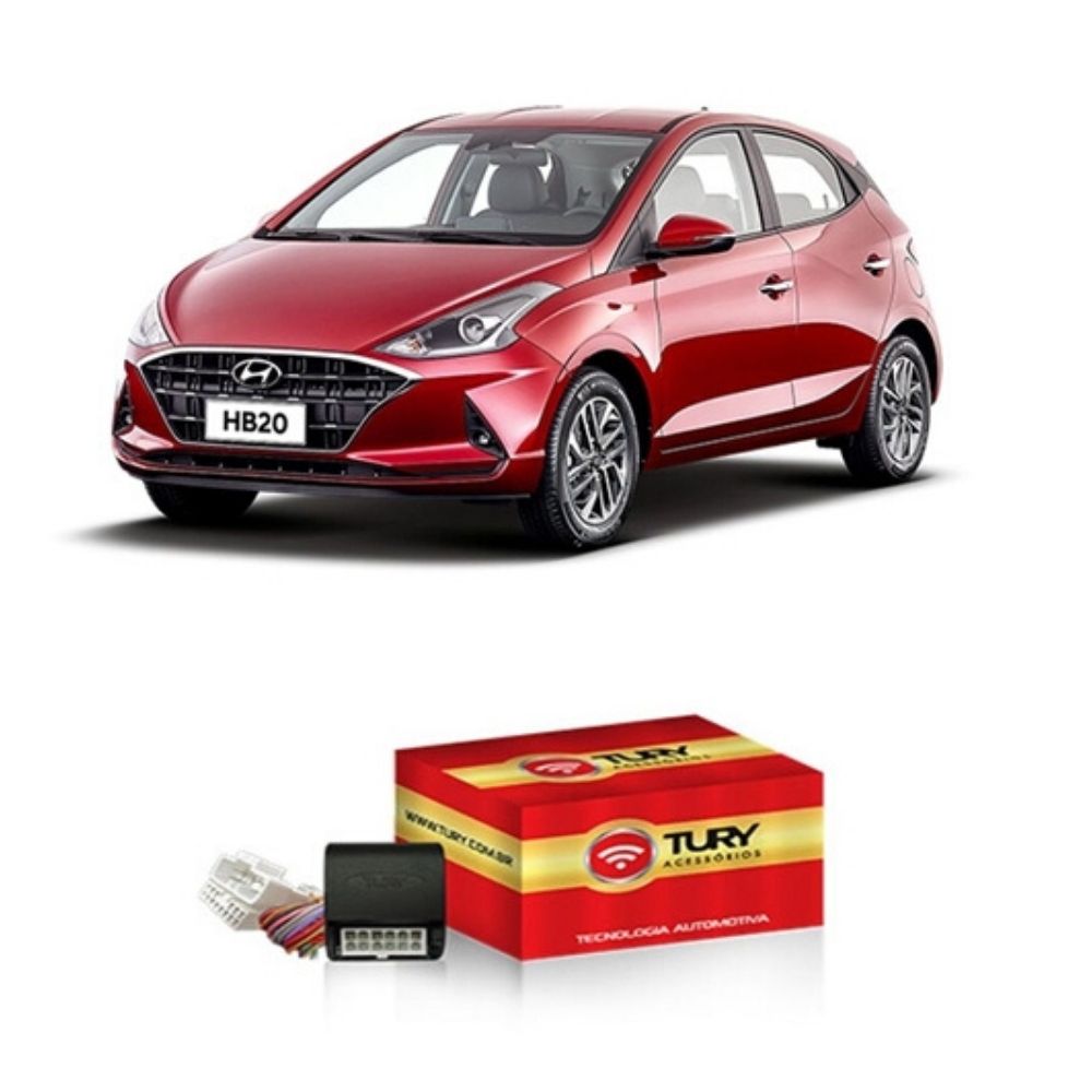 Modulo de Retrovisor Tury PARK 1.2.4 DM Hyundai HB 20 2020 Tilt Down sem sistema de rebatimento
