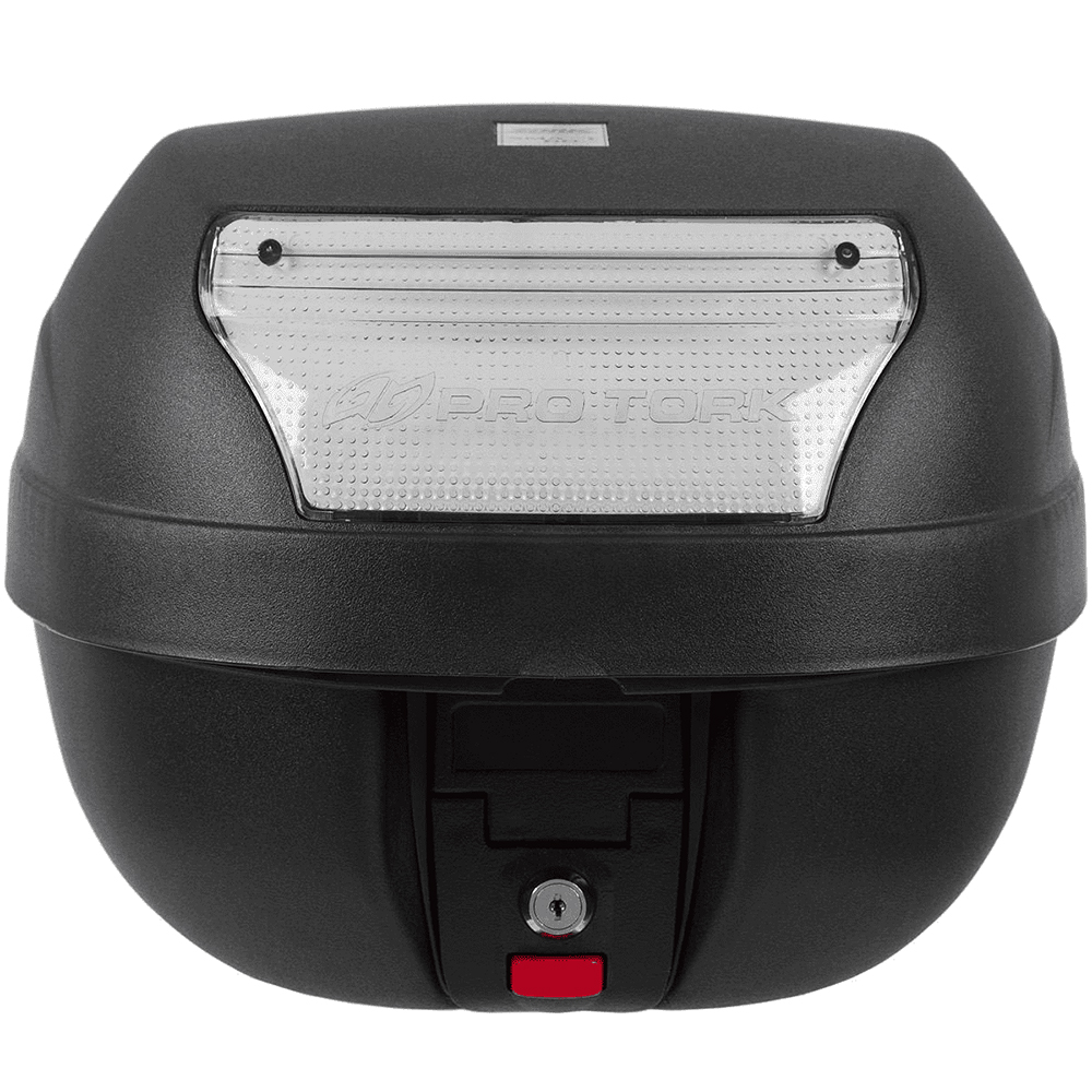 Baú Bauleto para Motos 28 Litros Smart Box com Refletor Traseiro e Lente Cristal Pro Tork - BP-03CL