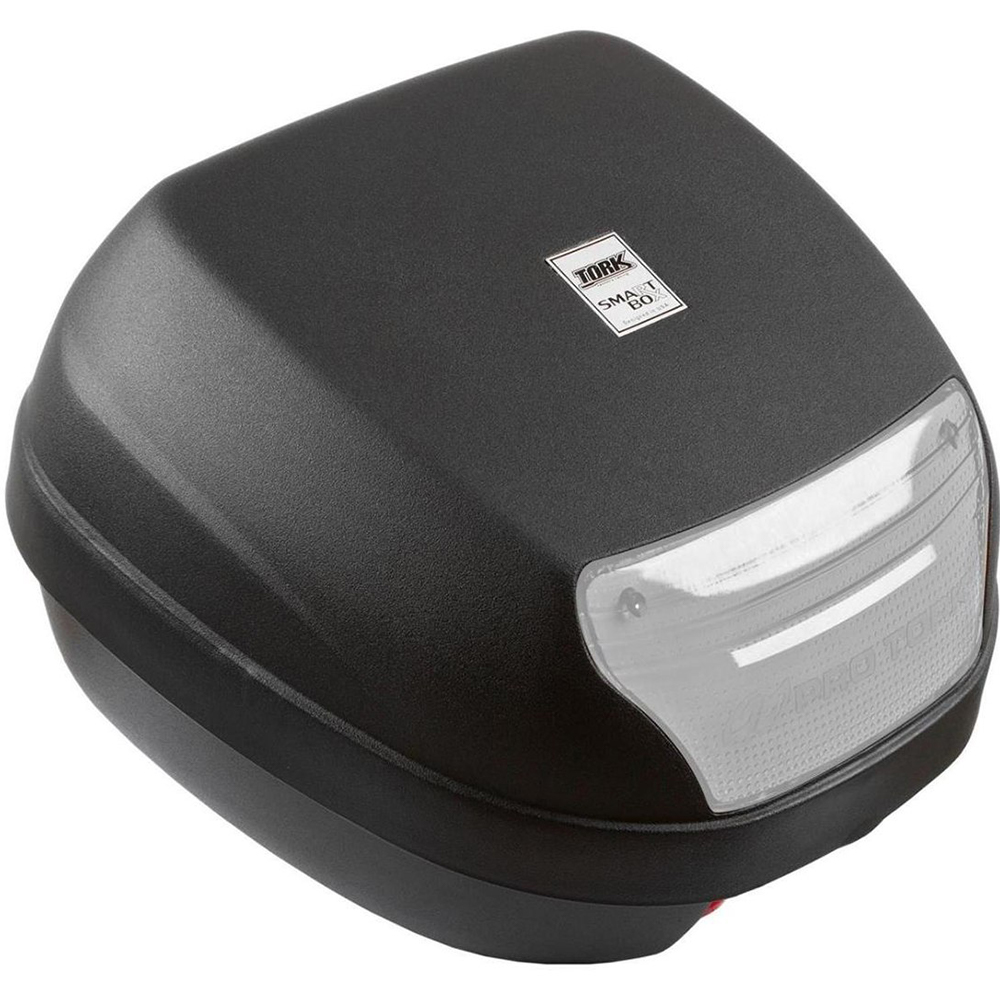 Baú Bauleto para Motos 28 Litros Smart Box com Refletor Traseiro e Lente Cristal Pro Tork - BP-03CL