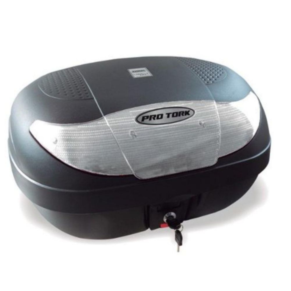 Caixa Plástica para Transporte Moto Traseiro 45 Litros Smartbox 2 Lente Cristal Pro Tork - BP-09CL