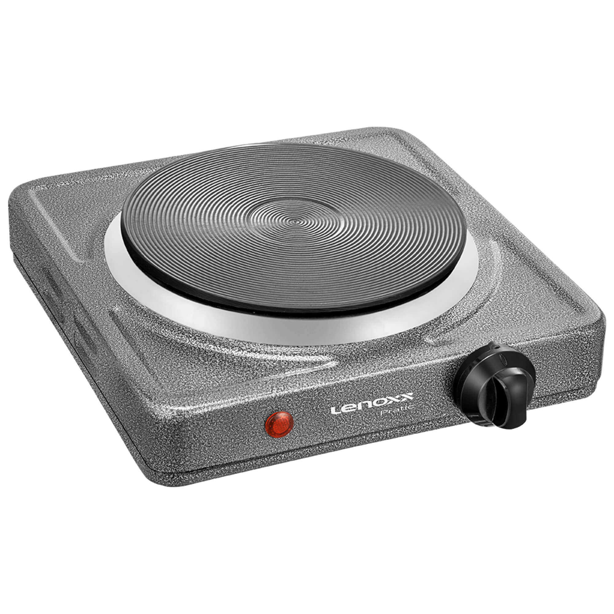 Fogão Elétrico Pratic 1 Bocas Portátil 127V Prático com Controle de Temperatura PFE351 Lenoxx