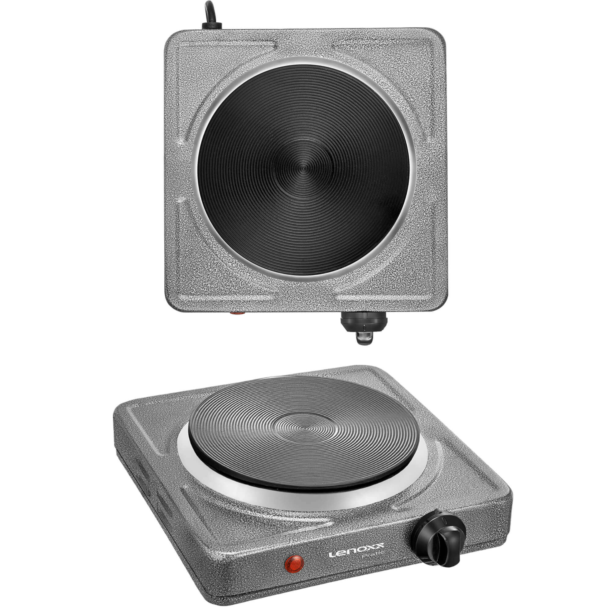 Fogão Elétrico Pratic 1 Bocas Portátil 127V Prático com Controle de Temperatura PFE351 Lenoxx