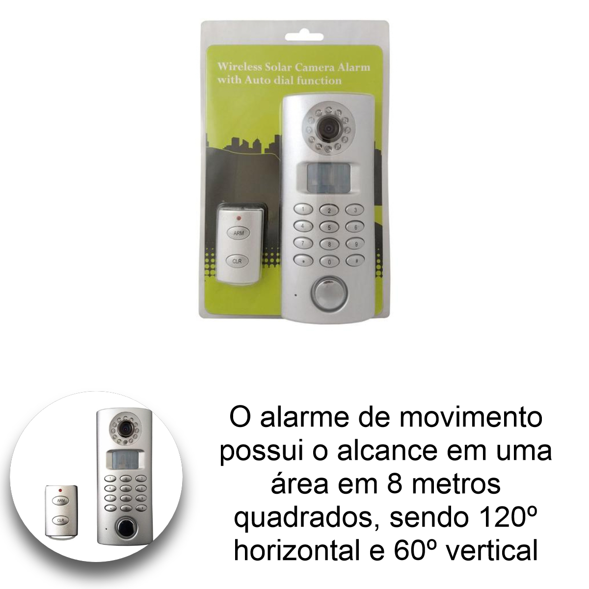 Alarme Infravermelho Sem Fio com Câmera F3 - SP61C-R