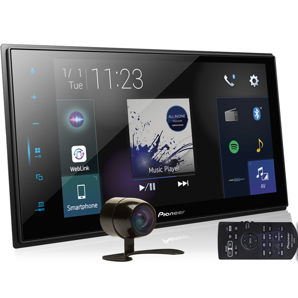 COMP Kit Multimídia Pioneer DMH-ZS8280TV 2Din 8 polegadas + Câmera de ré borboleta