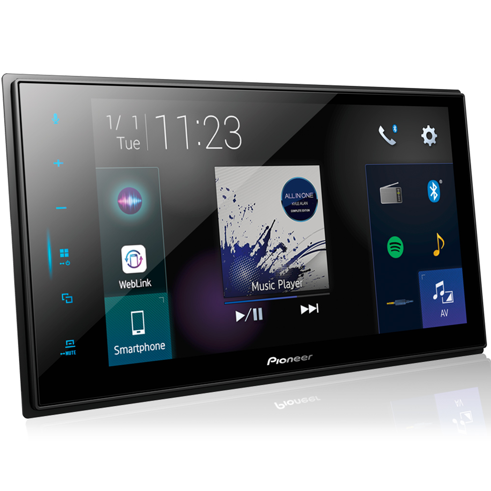COMP Kit Multimídia Pioneer DMH-ZS8280TV 2Din 8 polegadas + Câmera de ré borboleta