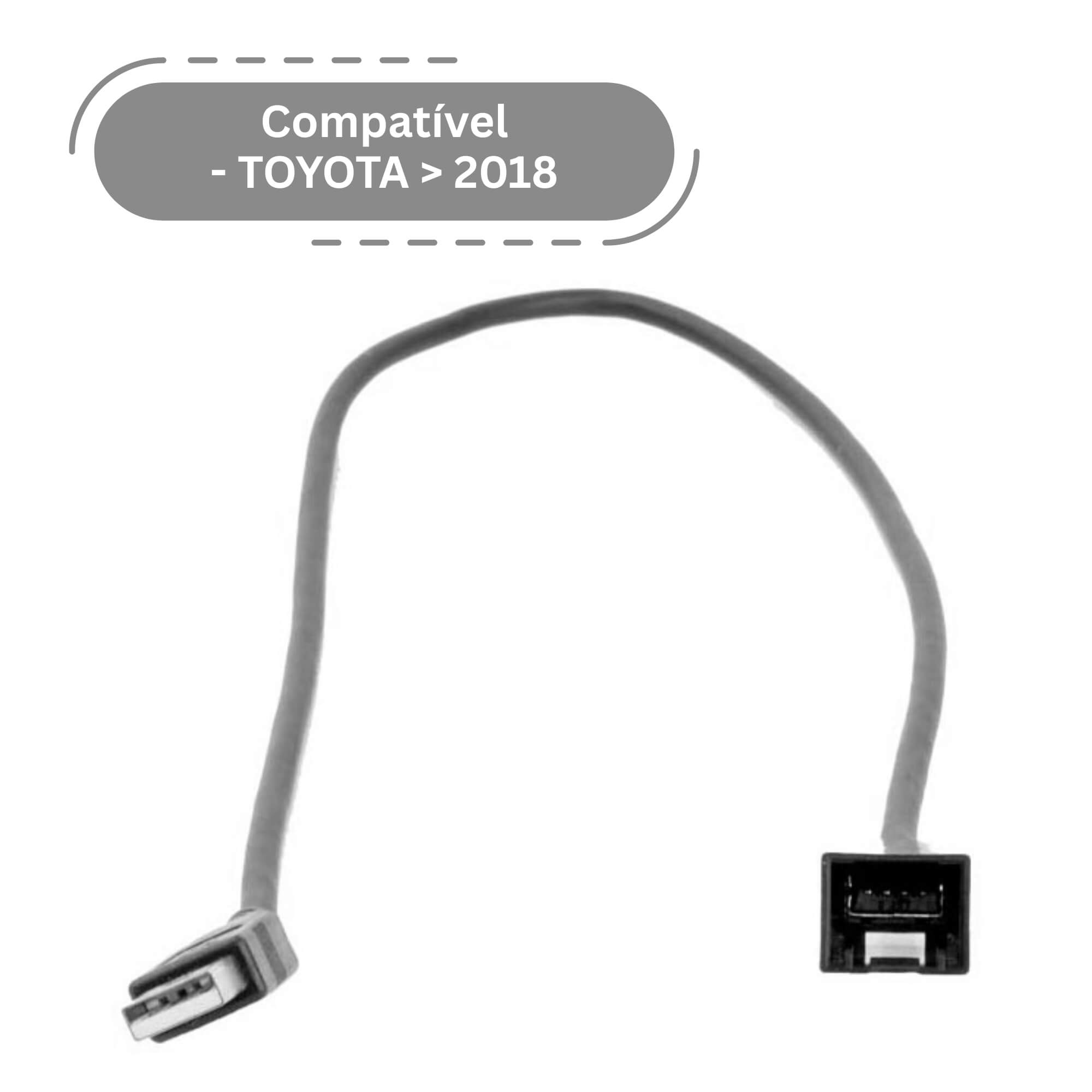 Cabo Auxiliar Adaptador Usb Toyota de 2010 a 2018 Expex - EXC TO-060USB