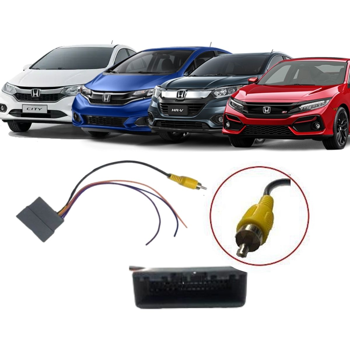 Chicote Para Câmera De Ré Original Civic 2017.. / Fit 2018.. / City 2018.. Expex - EXC HO-063