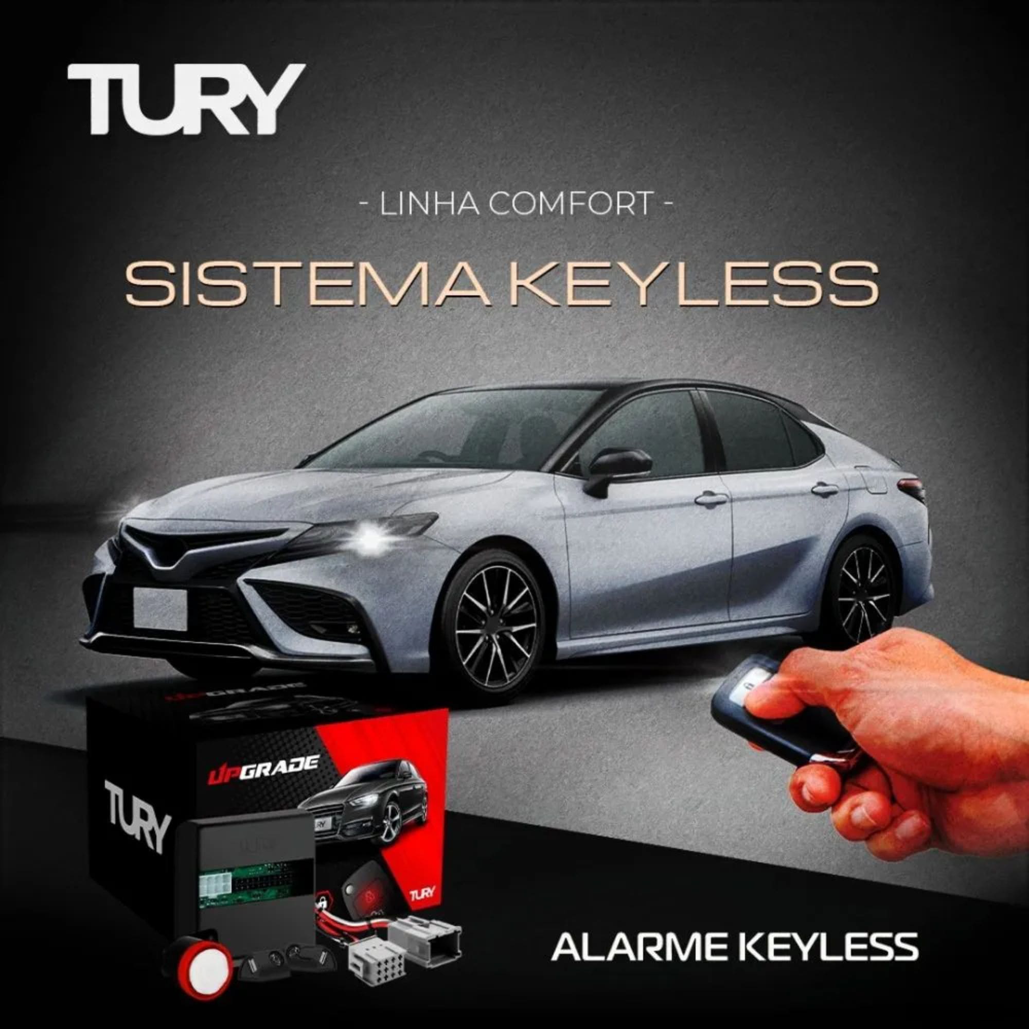 Alarme Tury Fit City WRV 2015 em diante Dedicado Keyless COMFORT 1.1 T