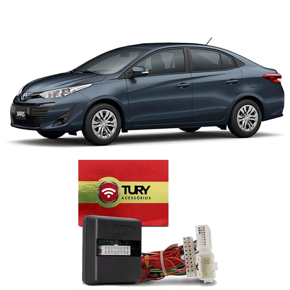 Alarme Tury Toyota Yaris 2018 em diante Dedicado Keyless COMFORT 1.3 AH