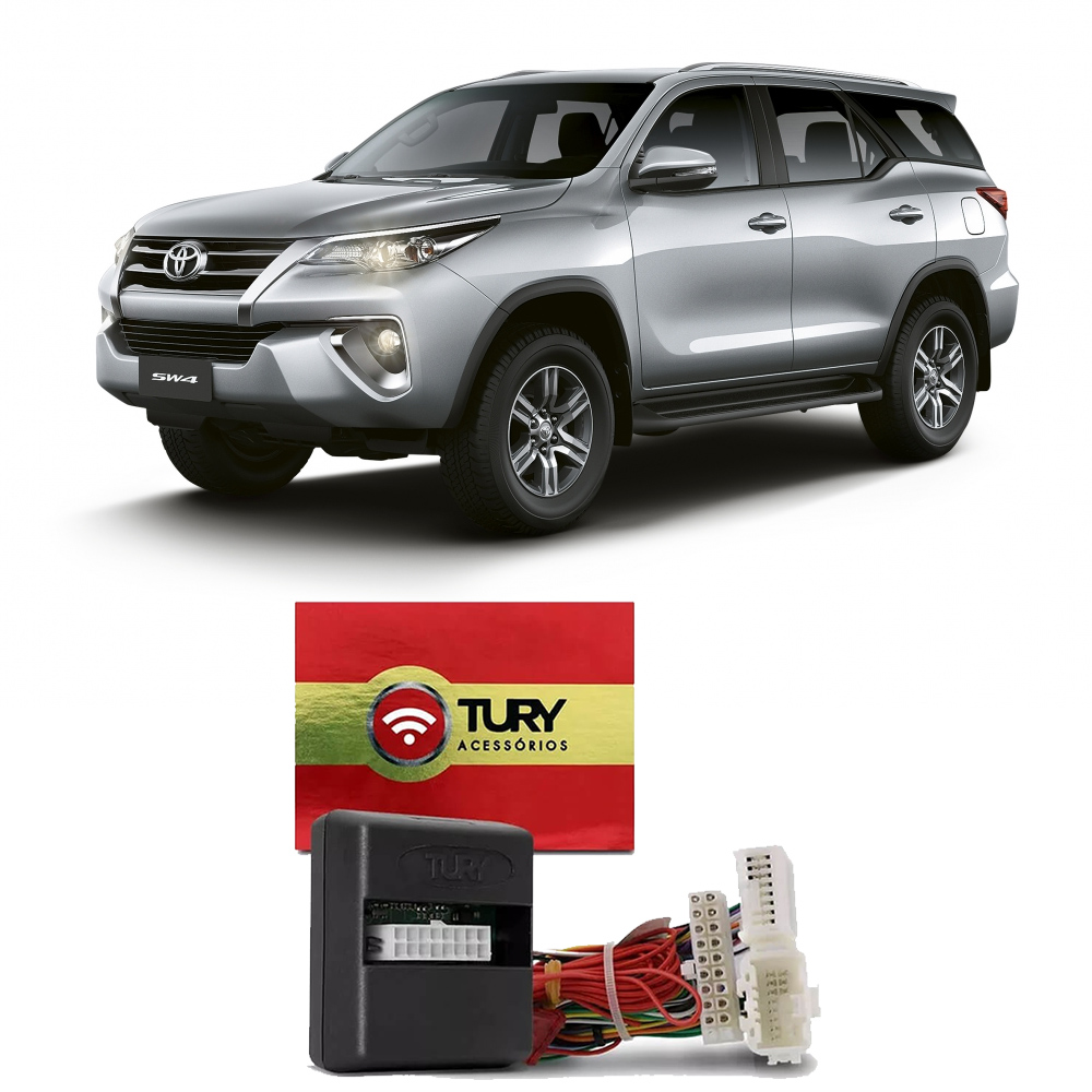 Alarme Tury Toyota Hilux SW4 2016 em diante Dedicado Keyless COMFORT 1.1 D