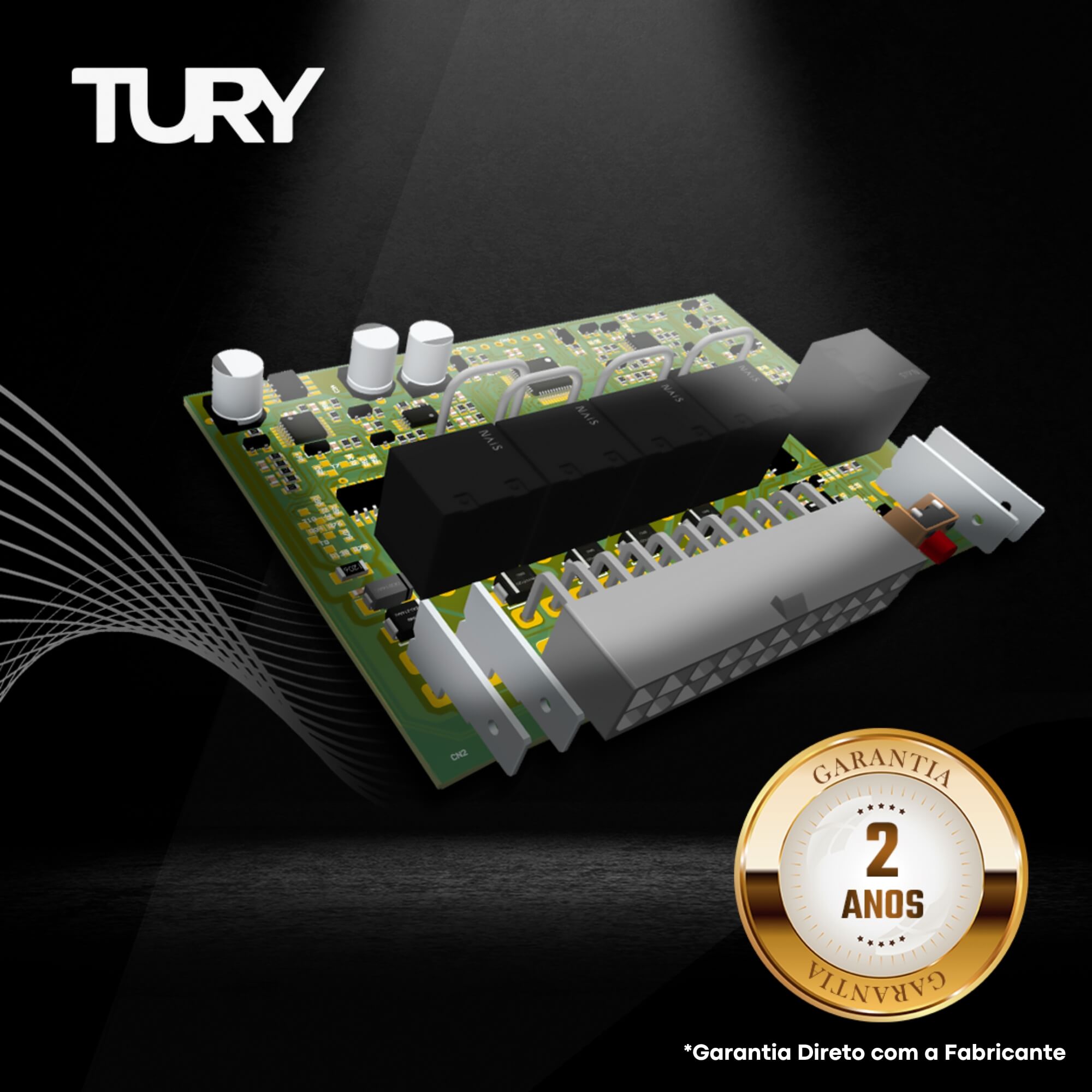 Módulo de Vidro Plug and Play Antiesmagamento One-touch SW4/Yaris/Hilux 2016-2023 Tury - PRO 4.77 EV