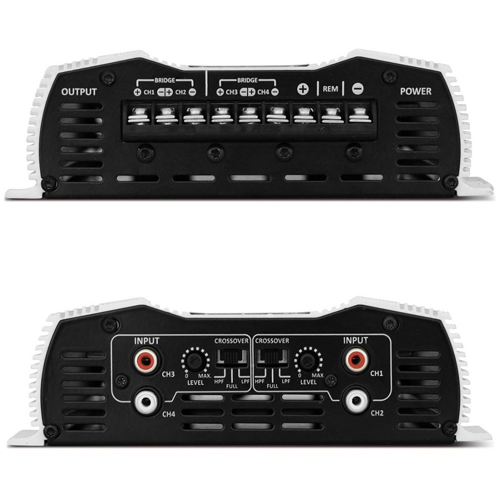 Módulo Amplificador de Potência Som Automotivo Multicanal Taramps DS 800x4 800W Full Range 4Canais