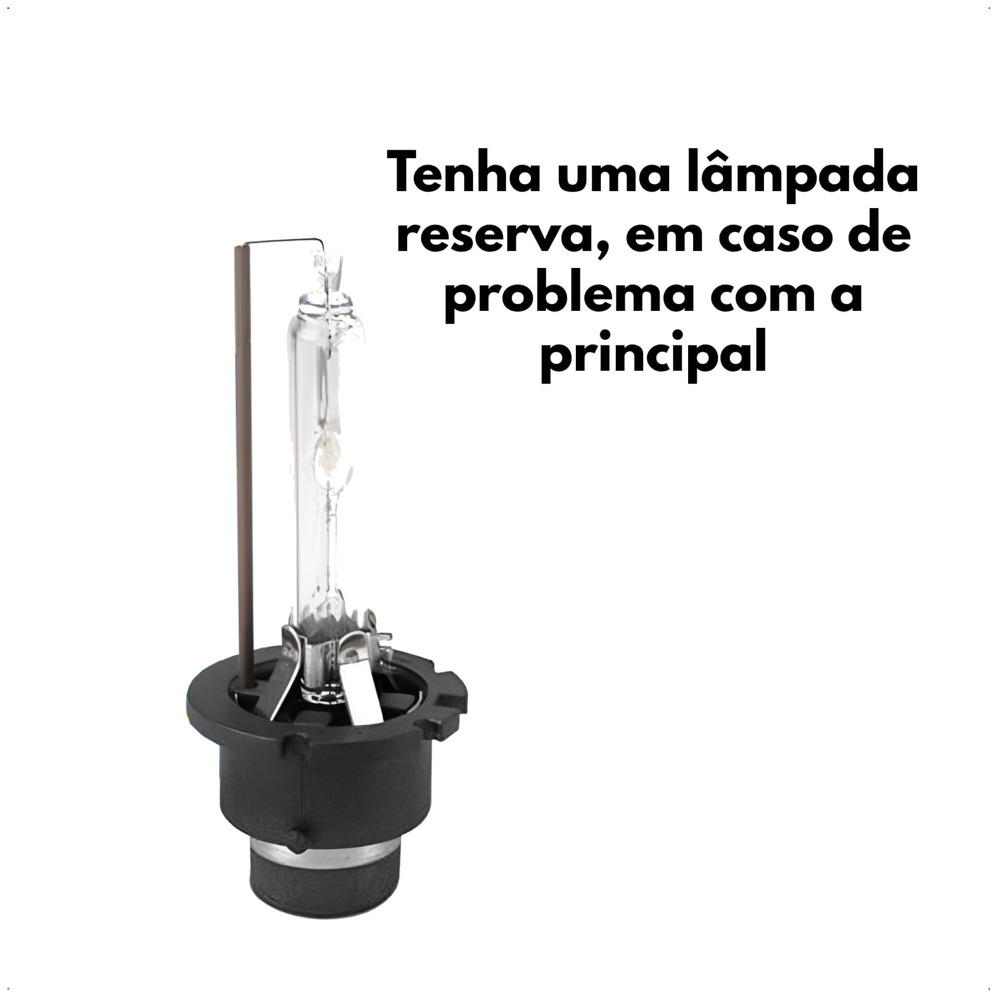 Lâmpada Xenon 4300K D4S/D4R Encaixe P32d-4300k 35W 12V Vidro de Quartzo Shocklight - SLX4-D4S
