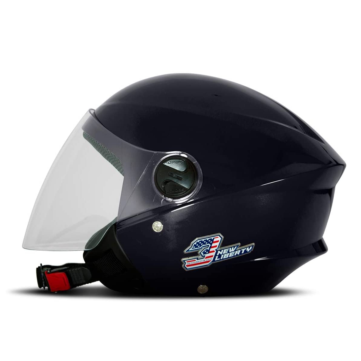 Capacete New Liberty Three Elite Azul Escuro Brilhante Tam. 56 - CAP-707DB Pro Tork