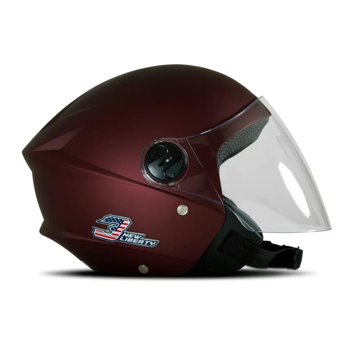 Capacete New Liberty Three Elite Candy Red Vermelho Fosco TAM. 60 - CAP-709CAR Pro Tork