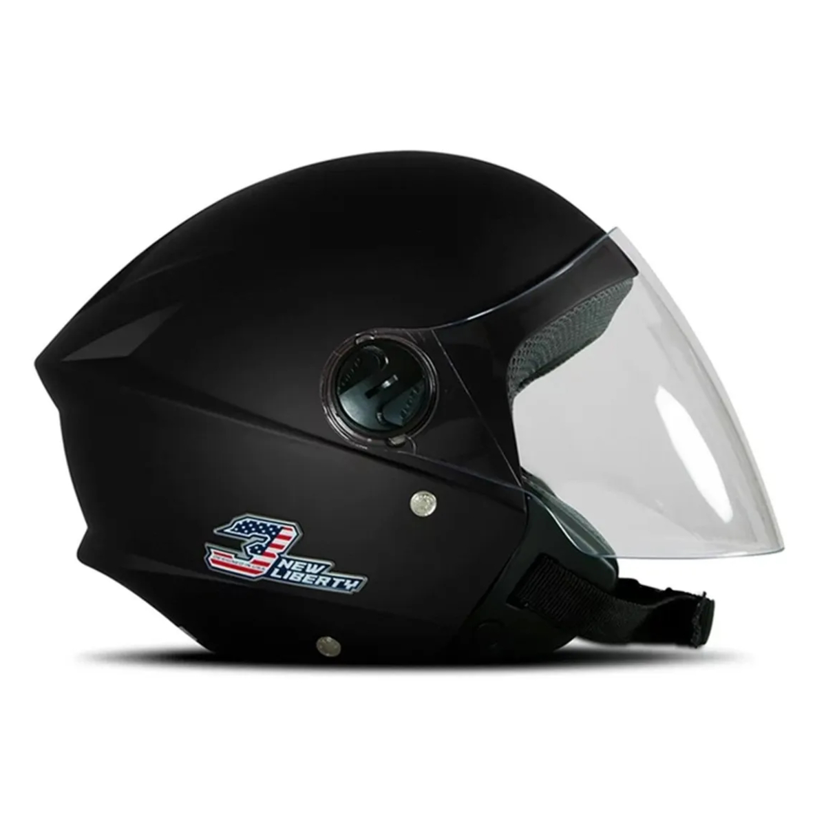 Capacete New Liberty Three Elite Preto Fosco Tam. 60 Pro Tork - CAP-709MB
