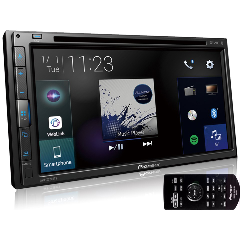 COMP Kit DVD Player Honda Fit 2012 a 2014 AVH-Z5280TV Pioneer + Moldura 2 din + Câmera de ré + Chicotes