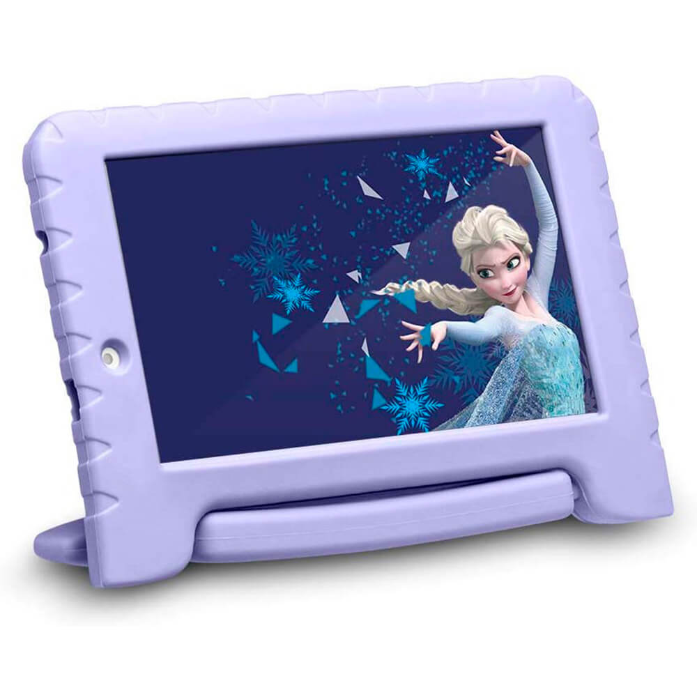 COMP Tablet Multilaser Disney Frozen Plus Wi Fi Tela 7" 16GB Quad Core NB315 + Caixa De Som Mini Aux BT Branca SP278