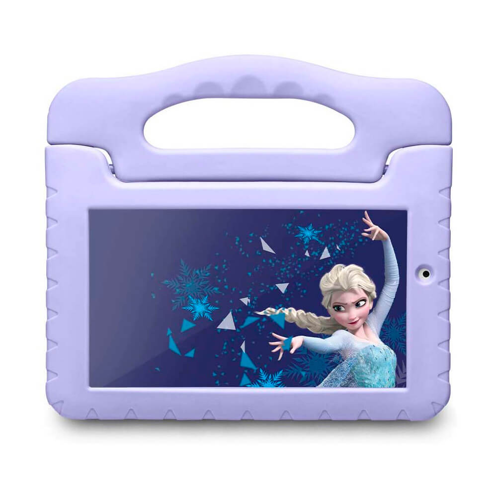 COMP Tablet Multilaser Disney Frozen Plus Wi Fi Tela 7" 16GB Quad Core NB315 + Caixa De Som Mini Aux BT Branca SP278