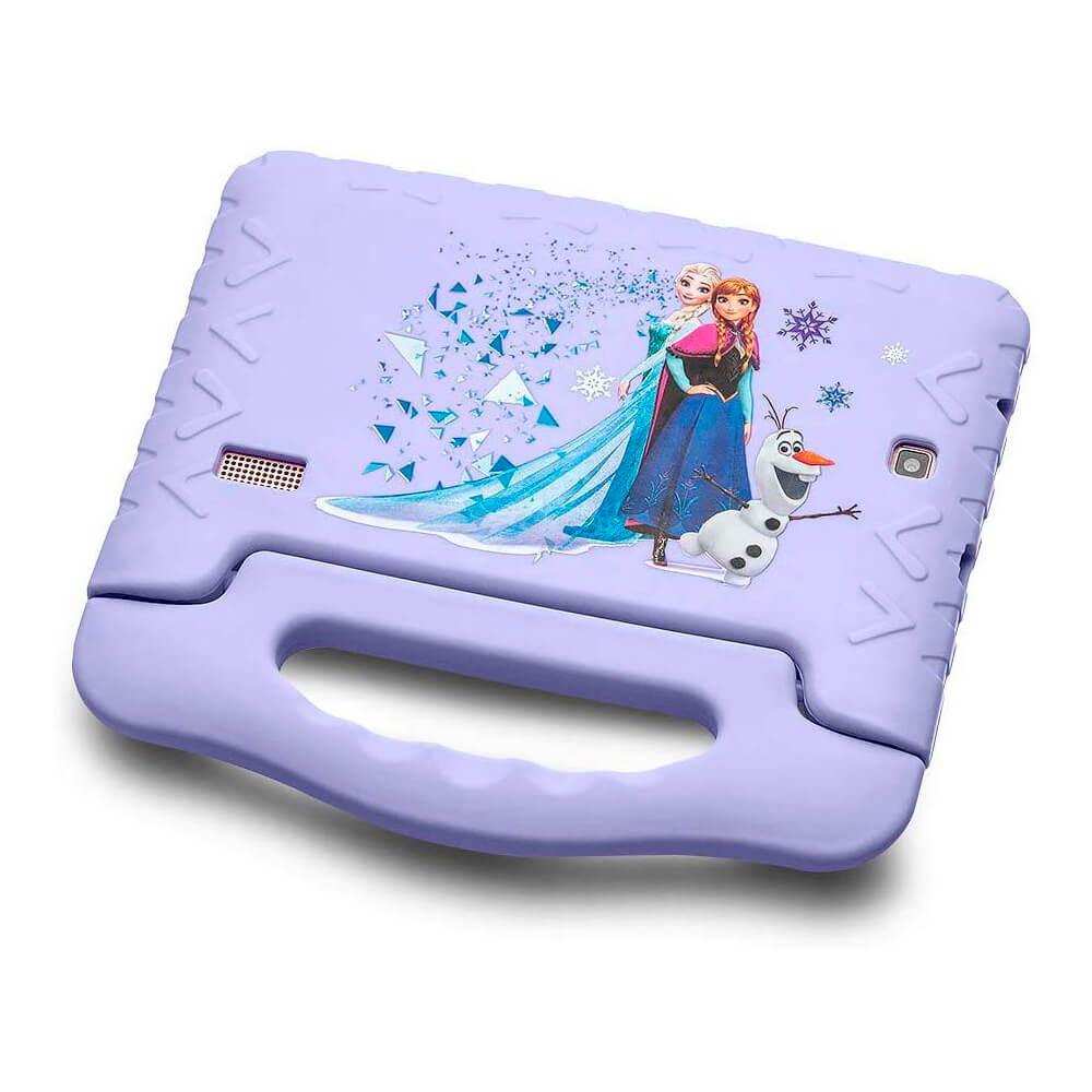 COMP Tablet Multilaser Disney Frozen Plus Wi Fi Tela 7" 16GB Quad Core NB315 + Caixa De Som Mini Aux BT Branca SP278