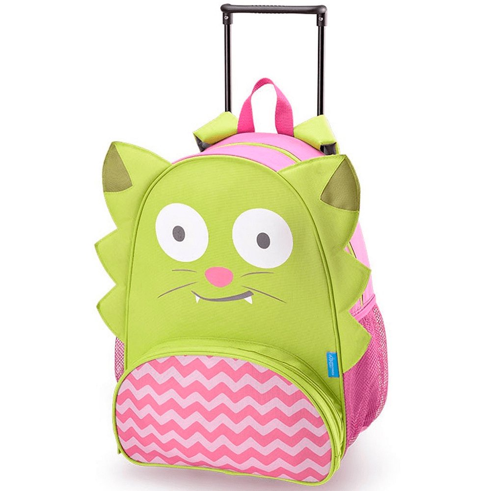 COMP Mochila Infantil Com Rodinhas + Lancheira Térmica Gato Chica Multikids Baby