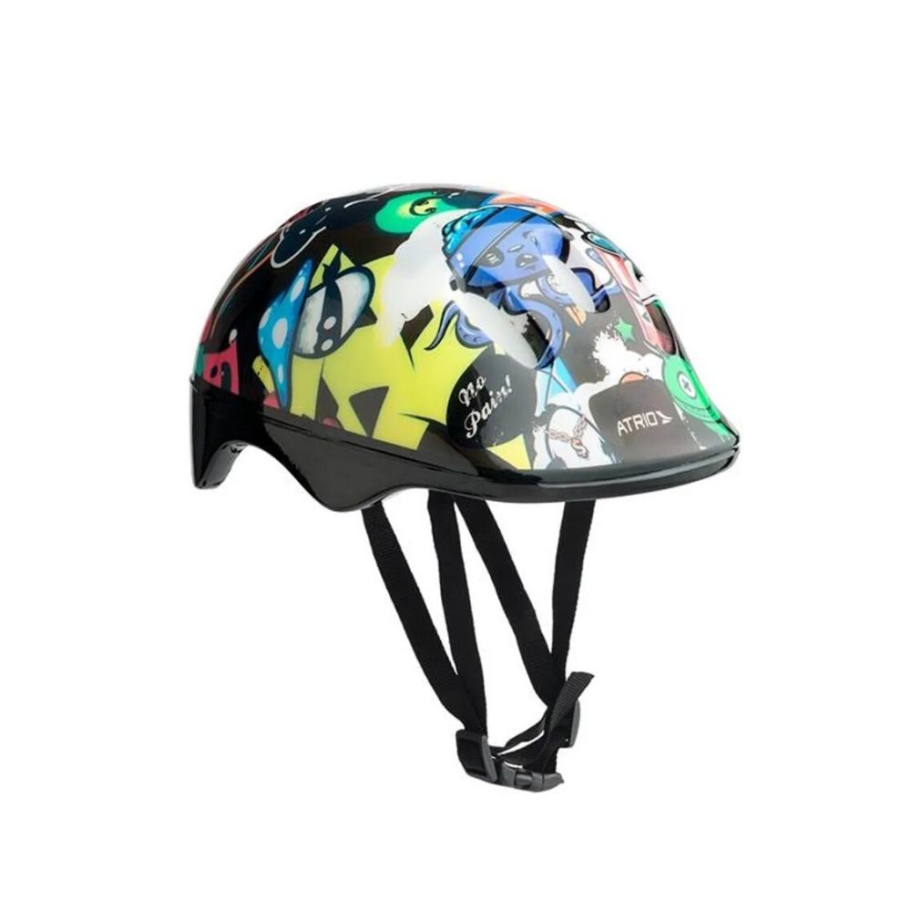 Patinete Atrio 2 Rodas Monster Preto ES271 + Kit de Proteção Infantil Masculino Monster ES200 - Atrio